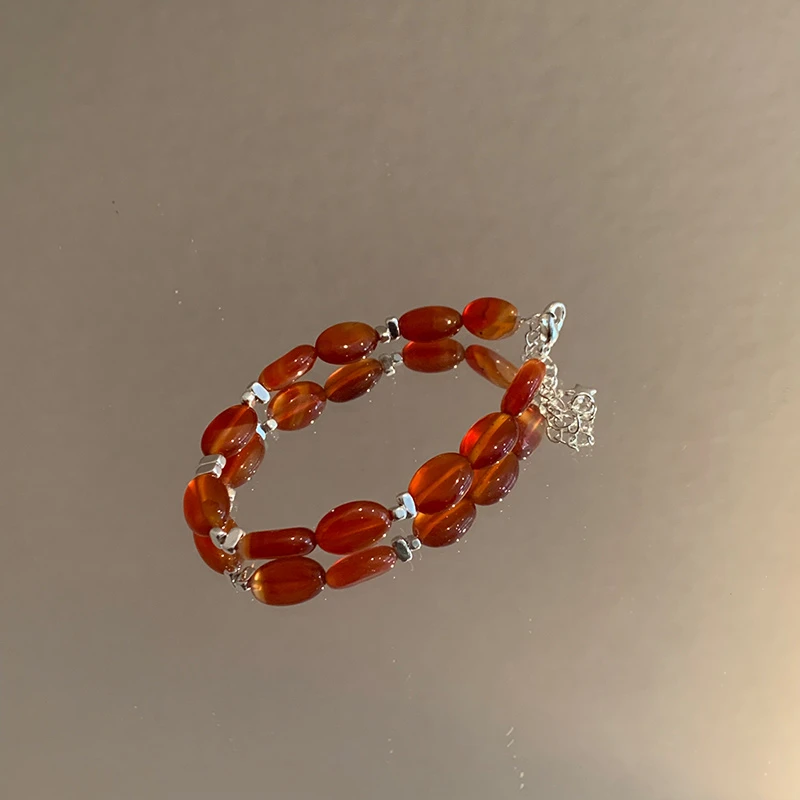 合金莫桑石手链 小众气质百搭甜美简约温柔手链9316-08