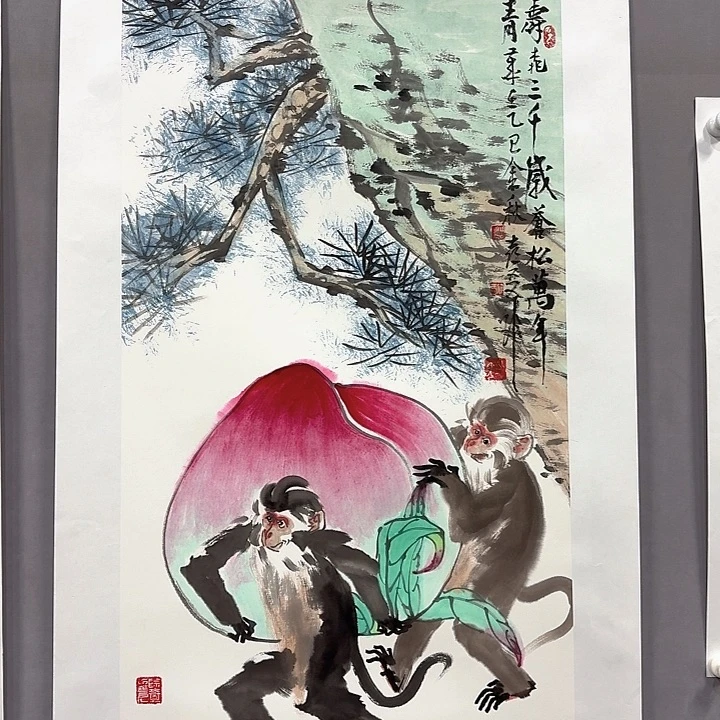 国画亲笔手绘放心去藏