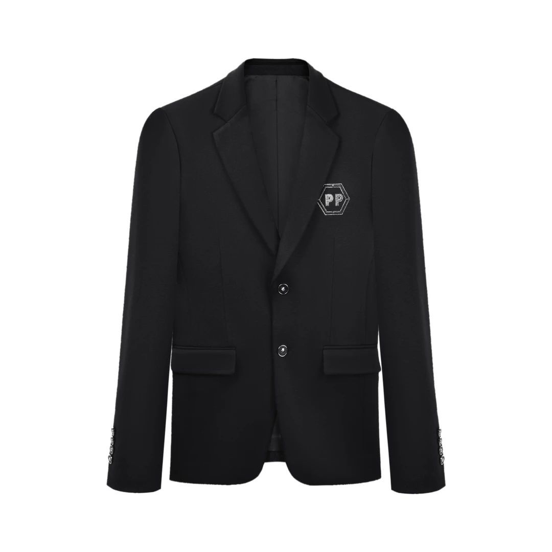 【PP】秋冬新款休闲便西男士修身时尚百搭轻奢羊毛西装外套070