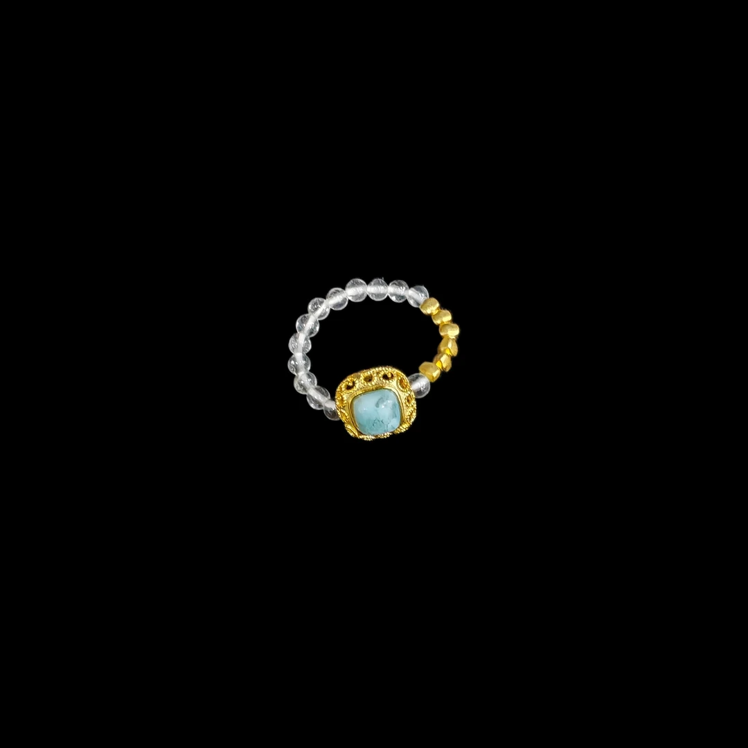 白水晶海天戒指多样性发一