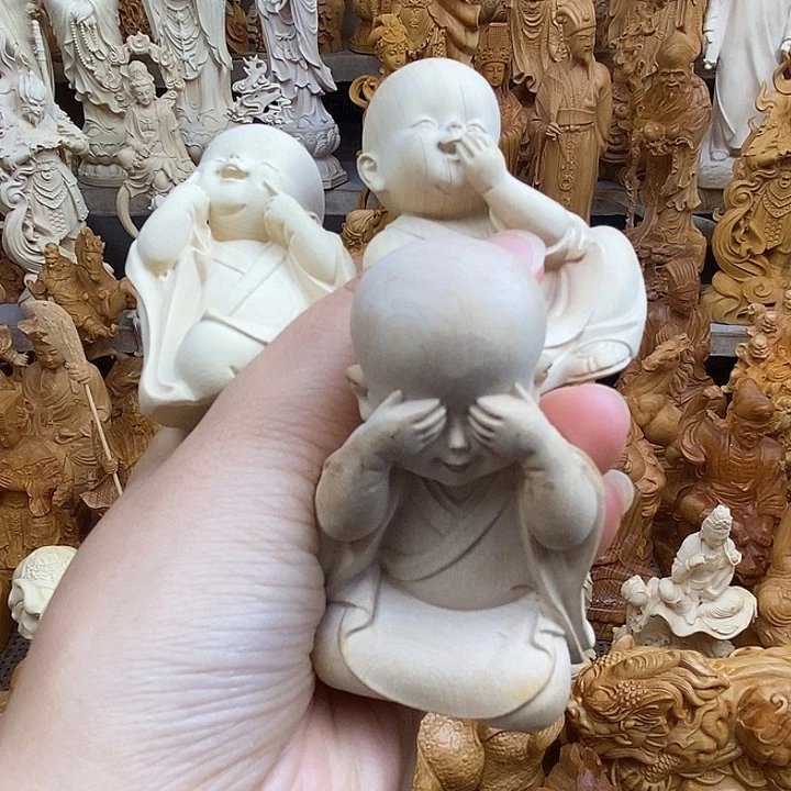 景***来柏木（崖柏）三不佛