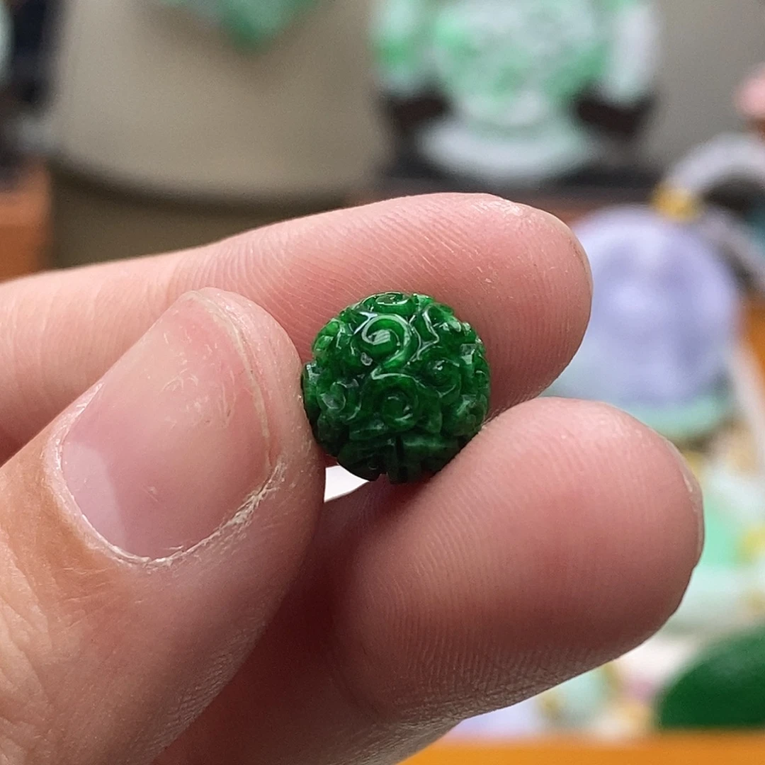 翡翠未镶嵌颈饰单珠10mm