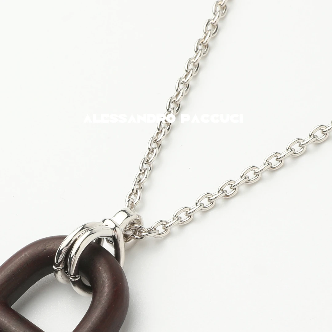 铜合金木质项链 AP洛哥44115EX【猪鼻子】木质手工抛光时尚百搭