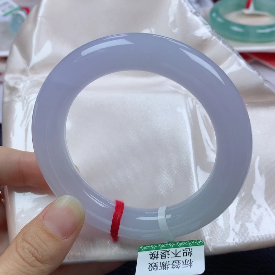 未镶嵌手镯翡翠缅甸天然翡翠A货55圆