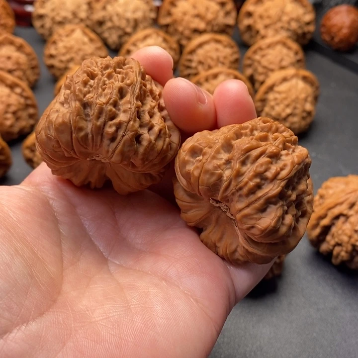 把件文玩核桃45尺金蟾凹底