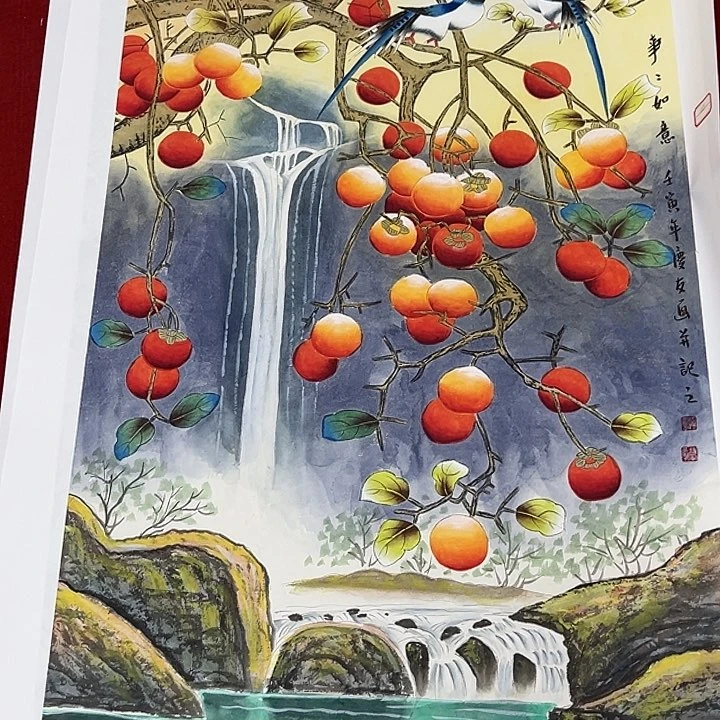 竖款山水作品，喜欢看看吧……