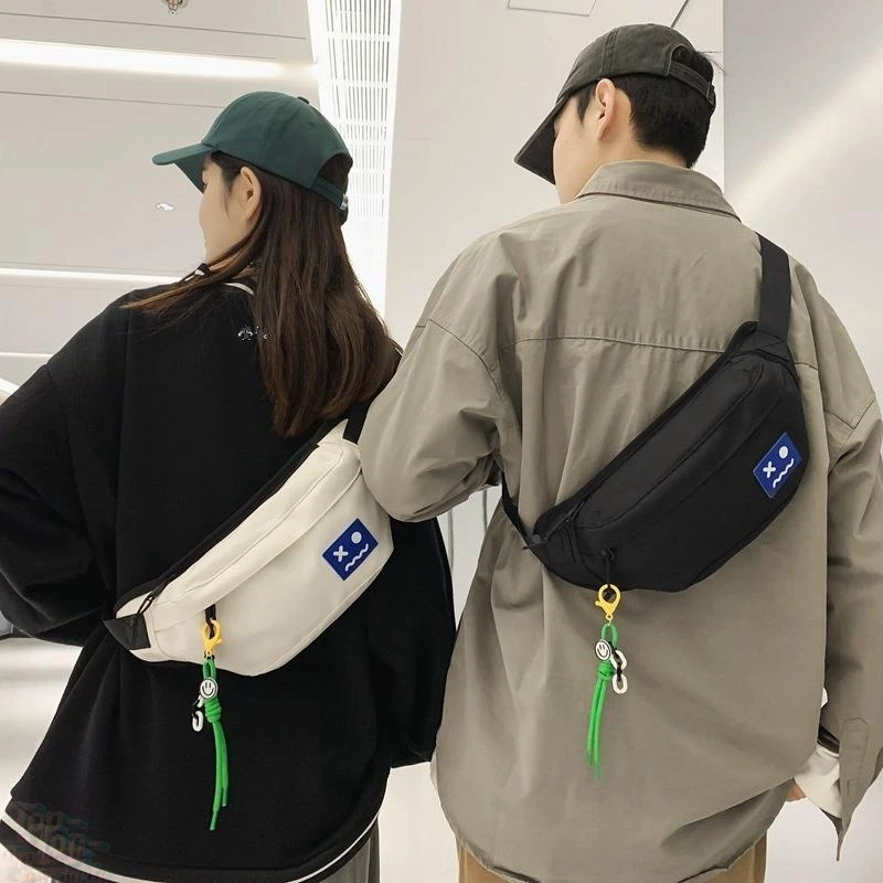 男士胸包日系潮牌睿营单肩包ins学生背包女胸前小挎包腰包斜挎包