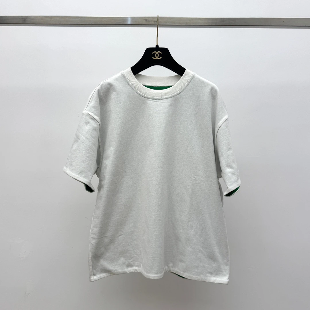 全新未使用 BOTTEGA VENETA/葆蝶家 白绿两面穿短袖 xs 码 02658
