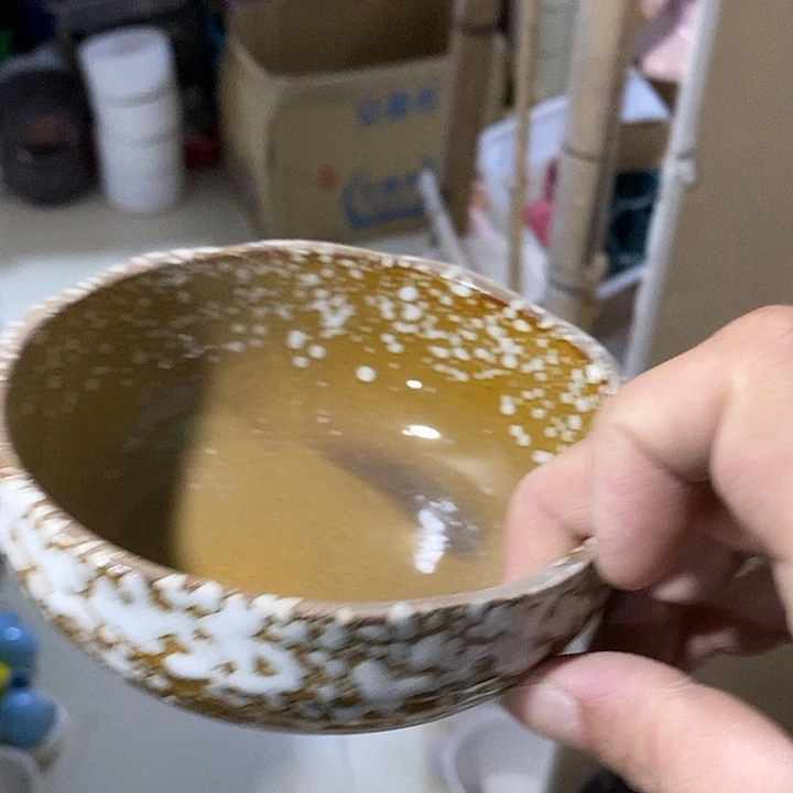 陶盆无孔 瑕疵针孔漏釉介意勿拍口 13高5.5