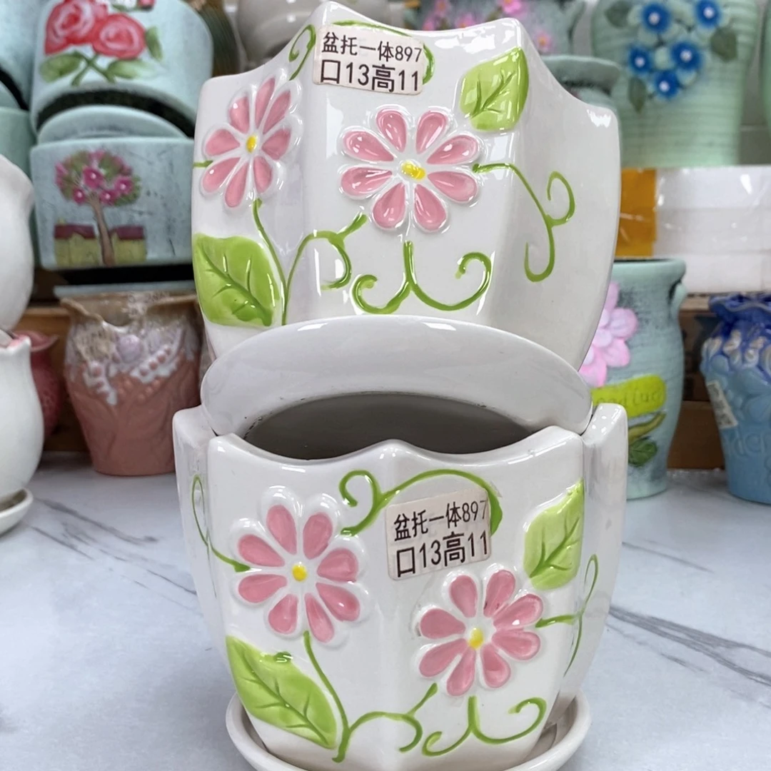 @夏西陶瓷花盆@@5897