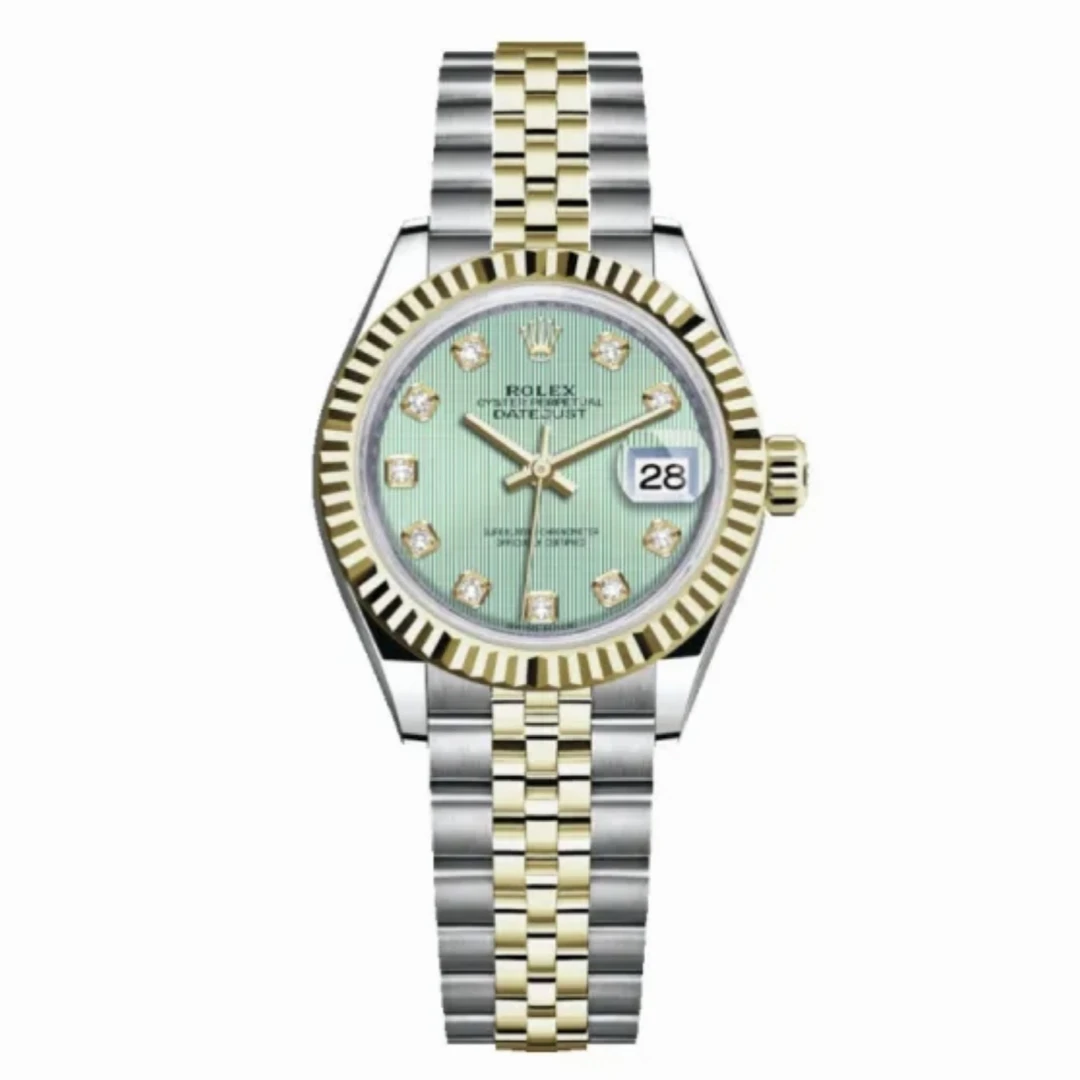 99新 Rolex/劳力士 单表/劳力士女装日志型279173/绿盘
