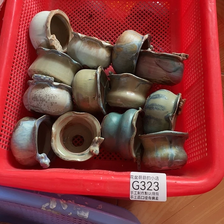 紫砂花盆323微瑕品口径5单5.5左右