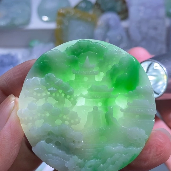 【闪购商品】翡翠未镶嵌颈饰111111111111111