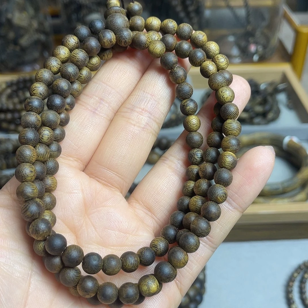 沉香碎屑沉香棋楠沉香老料多圈6mm花香蜜香