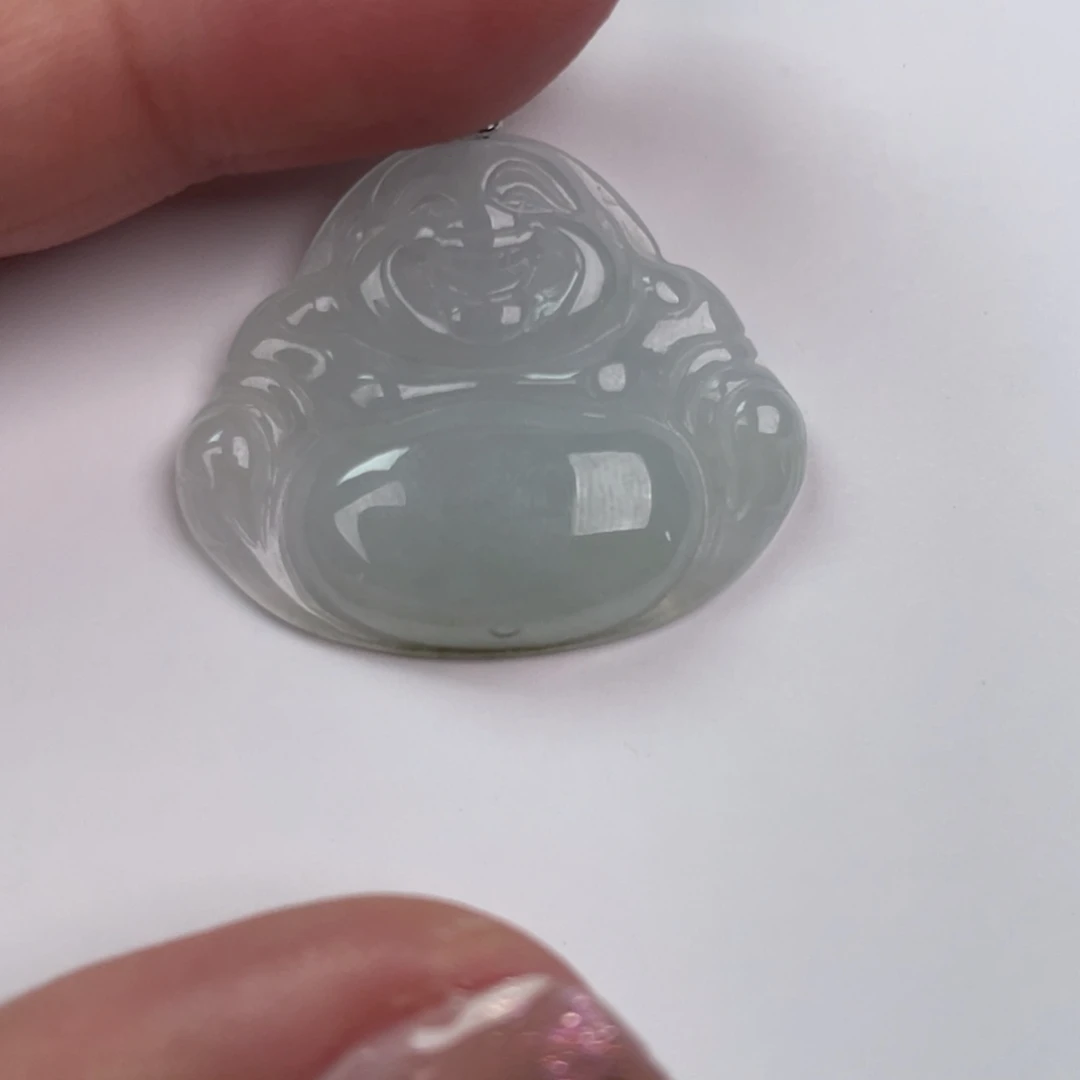 翡翠未镶嵌颈饰佛公