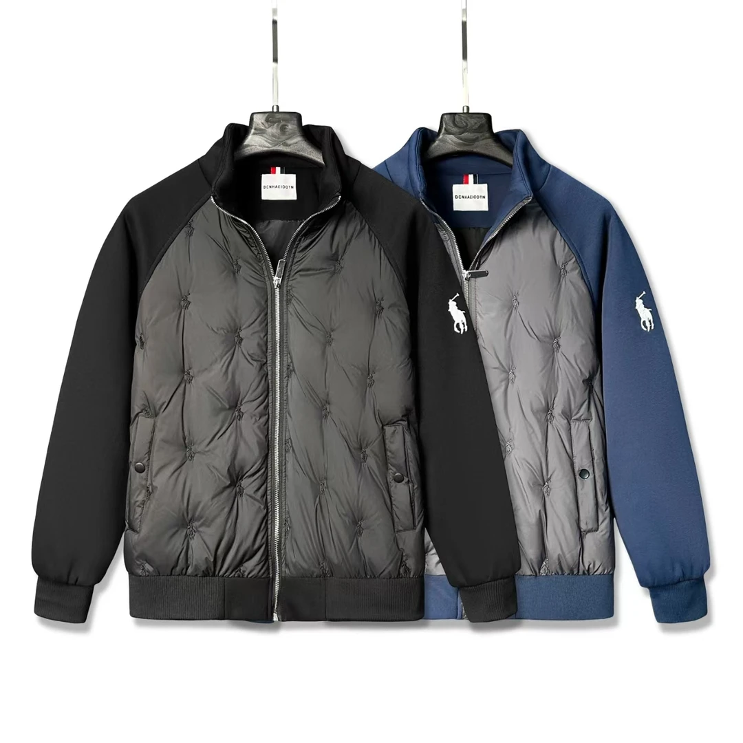 CB-8818-冬季新款高级感时尚刺绣小标羽绒服外套