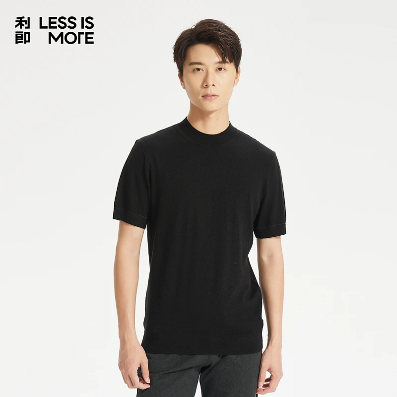 [纯色百搭款]羊毛衫休闲有范圆领纯色运动冬季时尚百搭简约针织