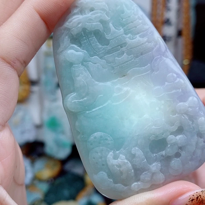 翡翠未镶嵌颈饰翡翠