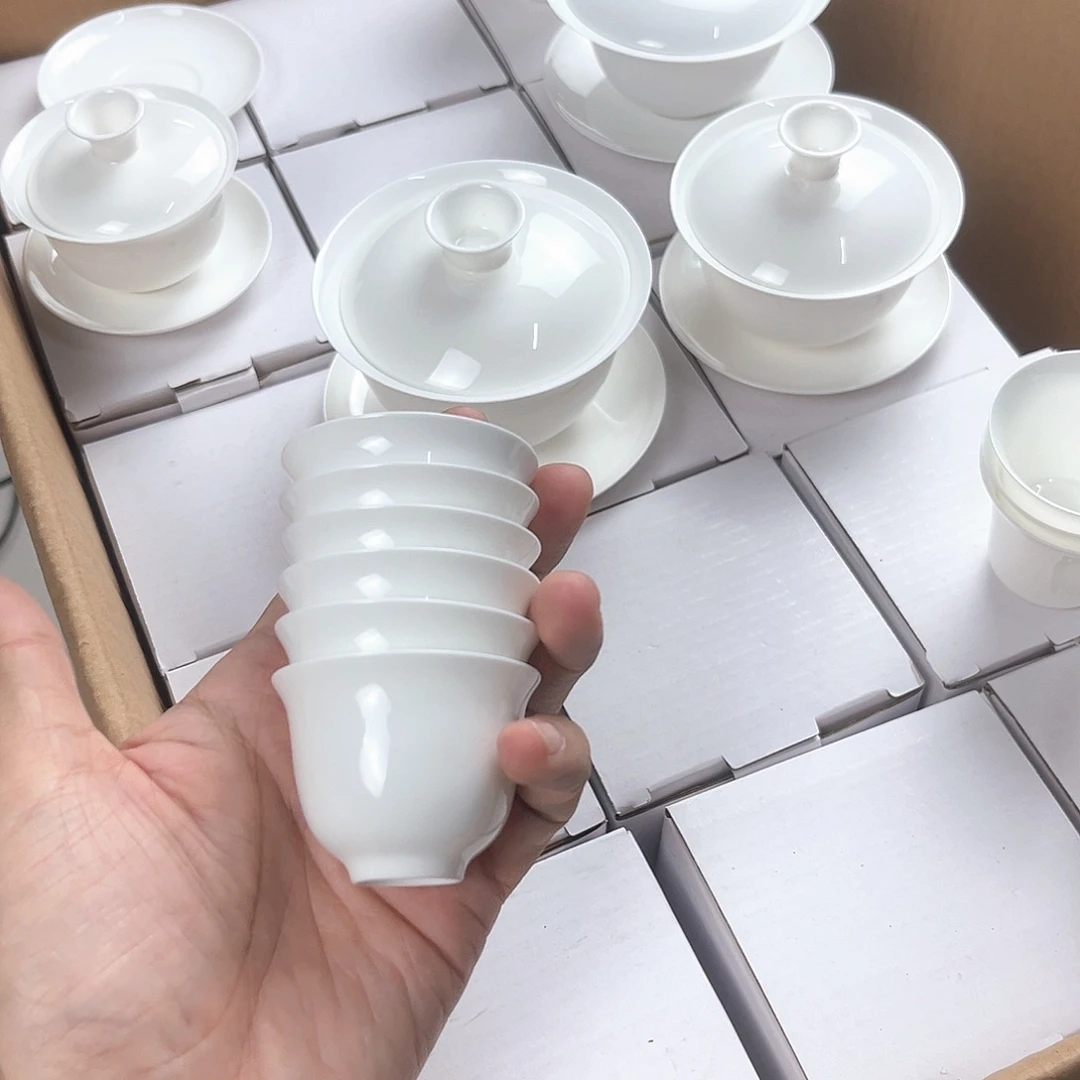 6个40ml美人骨瓷超薄胎杯子