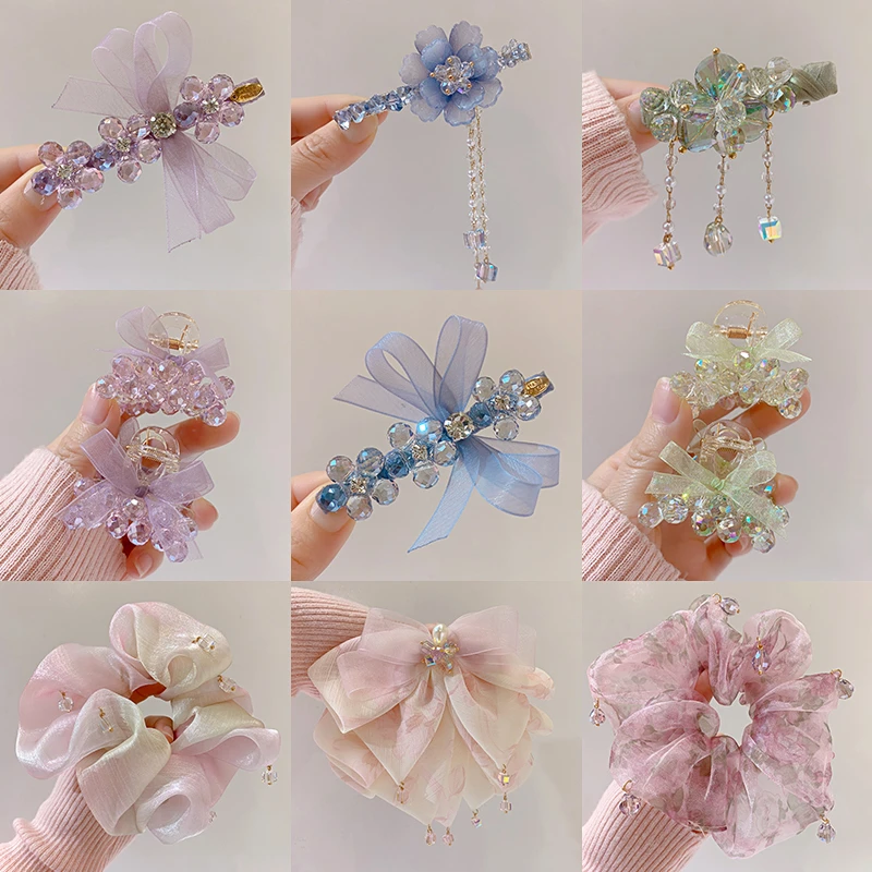 A01-200轻沐时尚饰品发夹发箍发圈氛围感抓夹2025新款上班族发饰