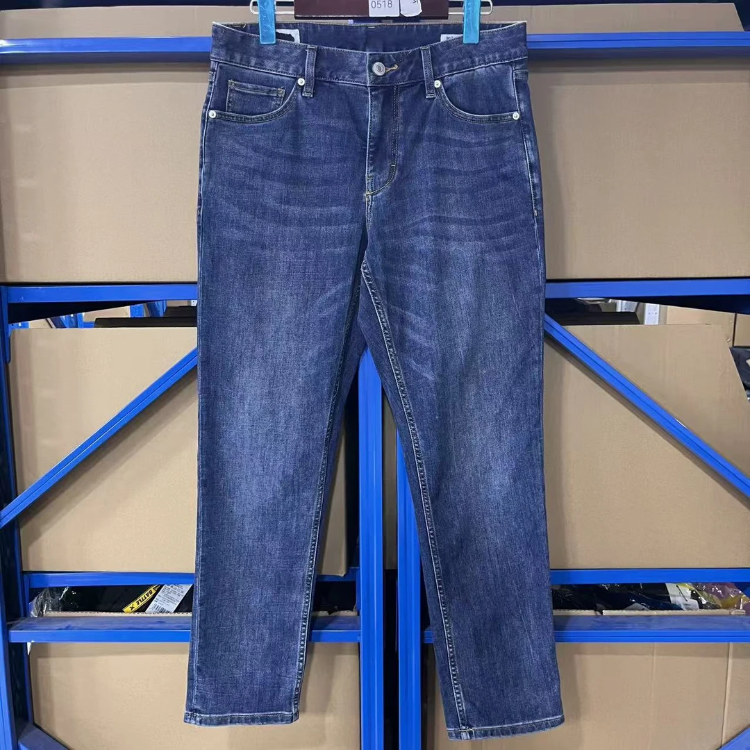 （杰)0518-G10-1男常规款百搭直筒牛仔裤水洗时尚秋冬