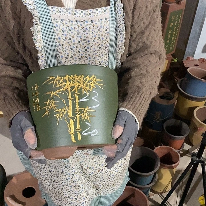 紫砂花盆紫砂花盆