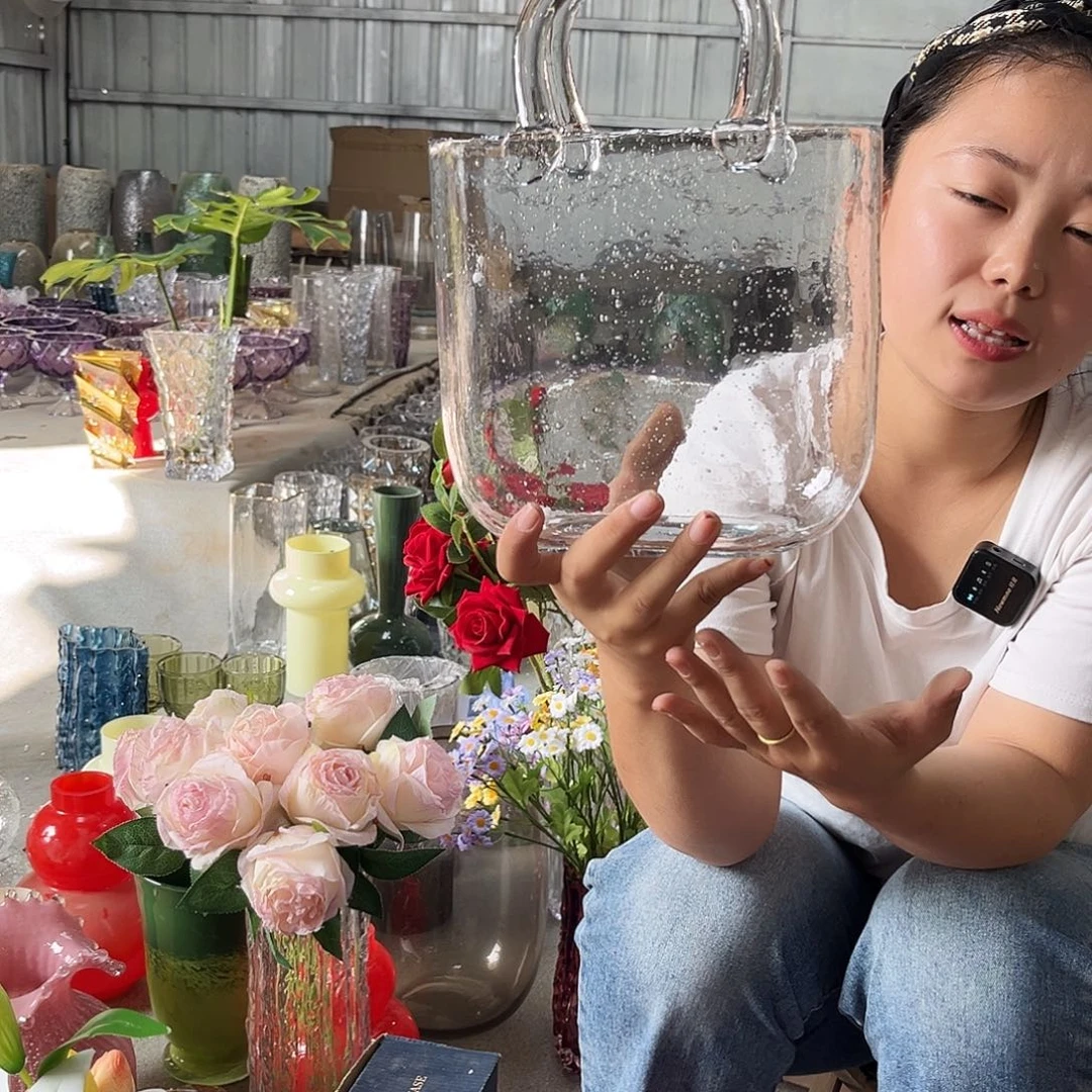 水晶玻璃透明手提包