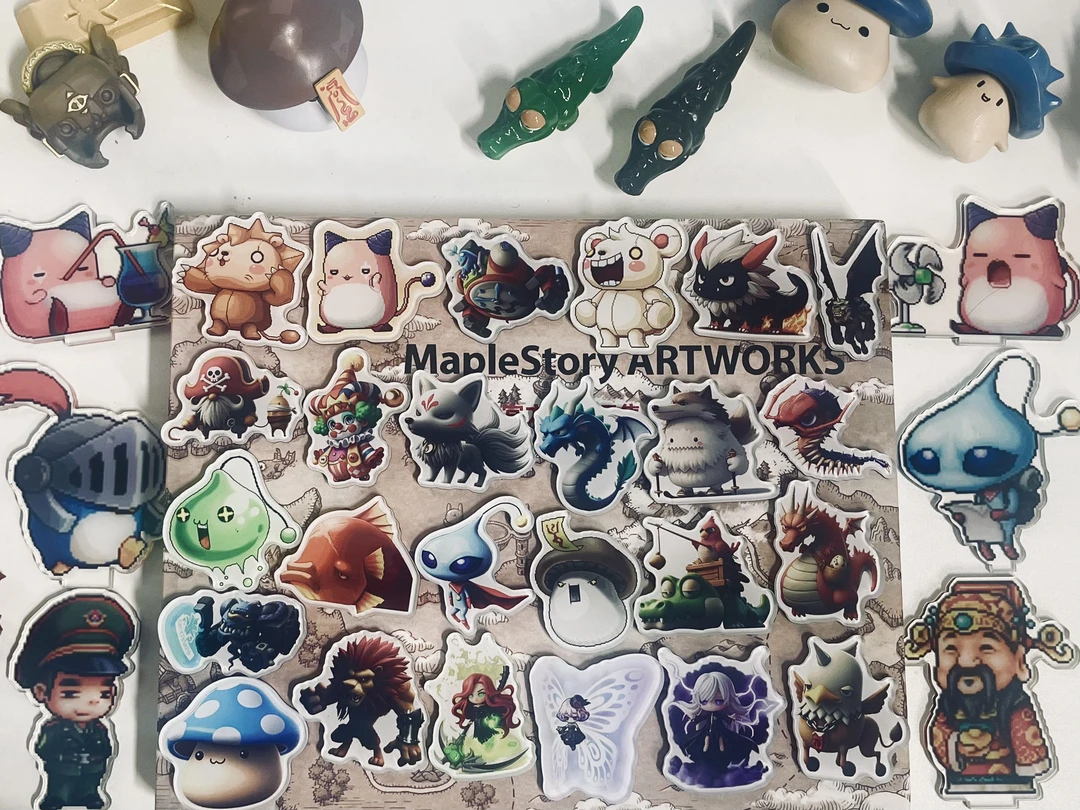 冒险岛怪物可爱创意DIY亚克力冰箱贴 5cm大小尺寸磁吸贴