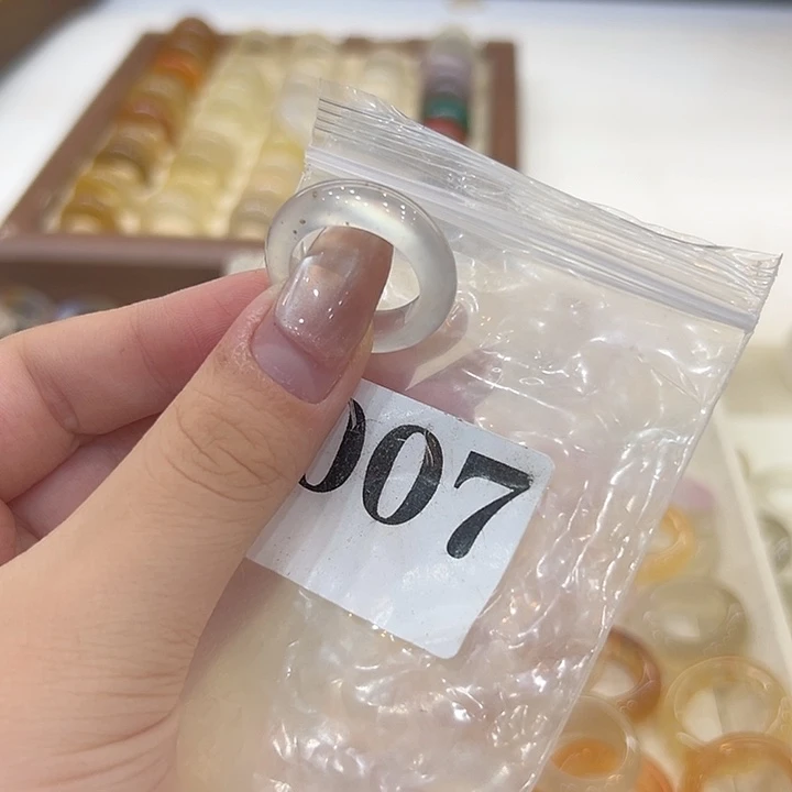 合金戒指玛瑙/玉髓7港15