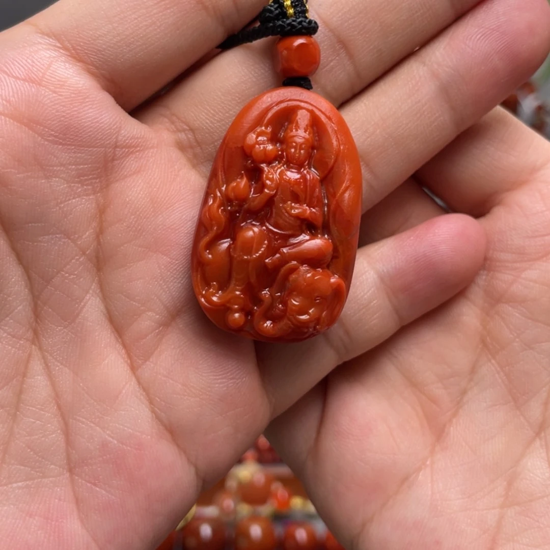 【闪购商品】未镶嵌普贤南红玛瑙