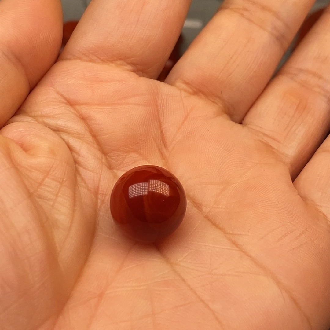 阿***呀未镶嵌单珠14+m南红玛瑙