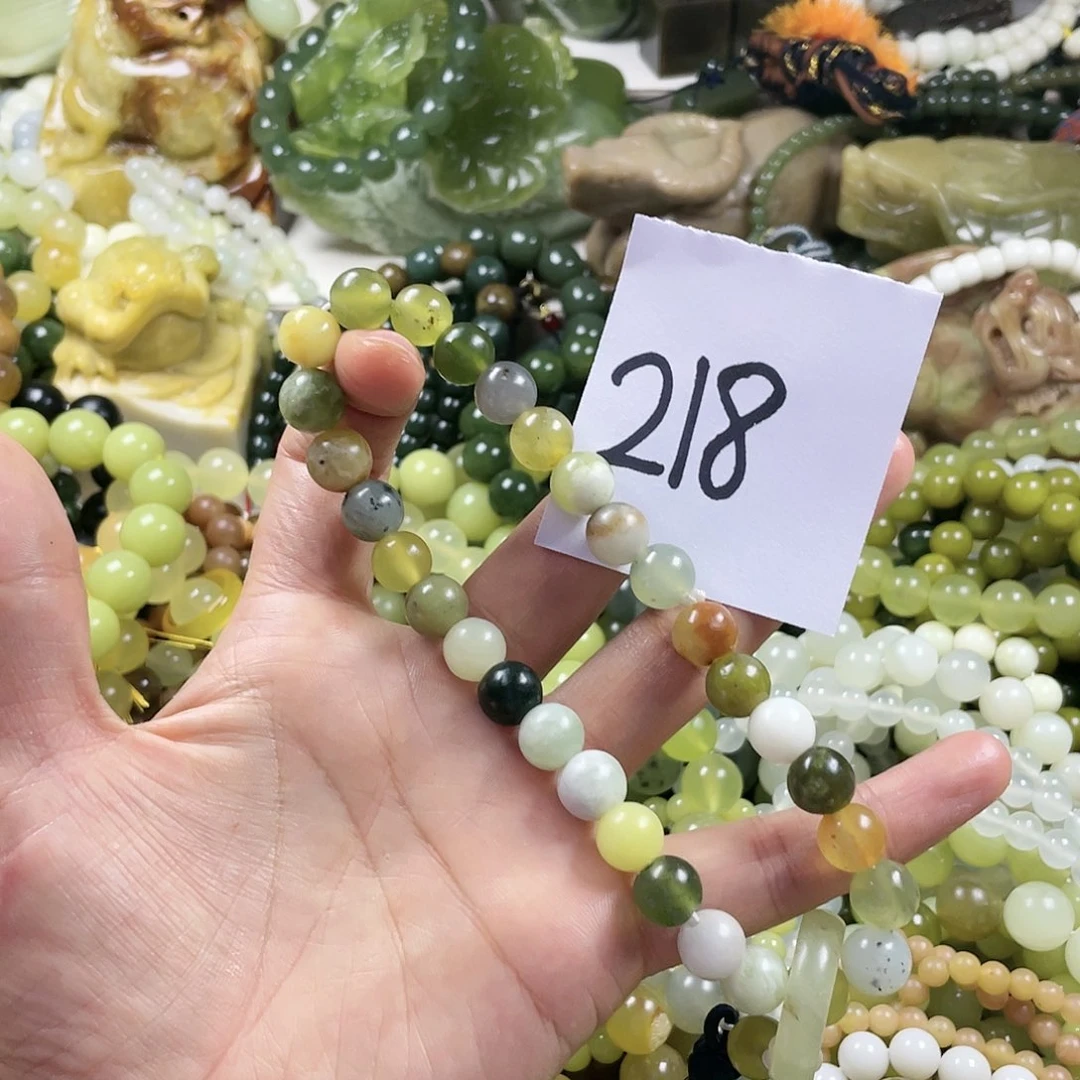 未镶嵌蛇纹石玉手链