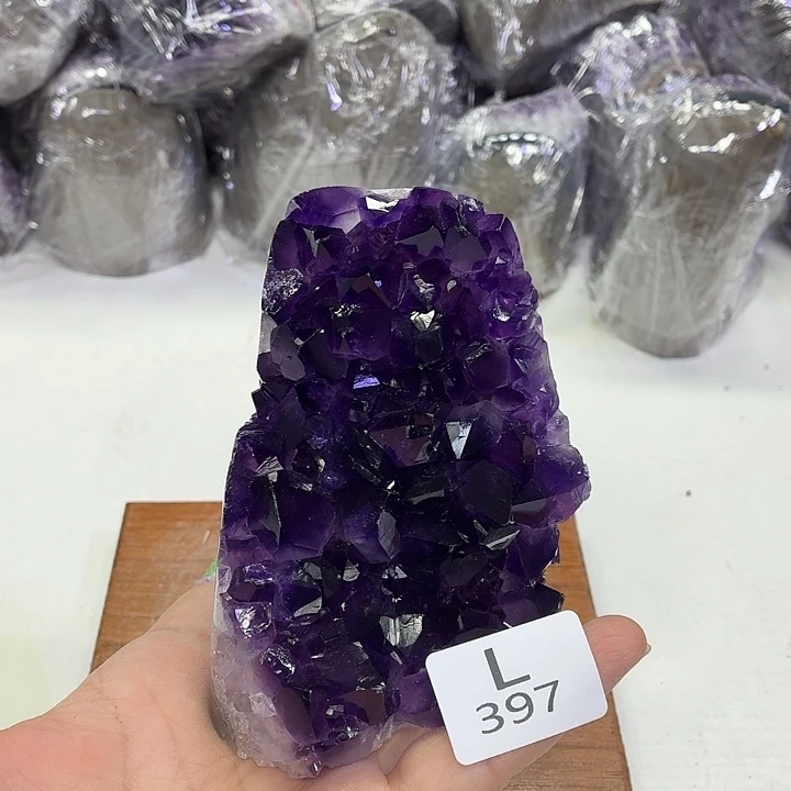 水晶未镶嵌摆件天然紫水晶