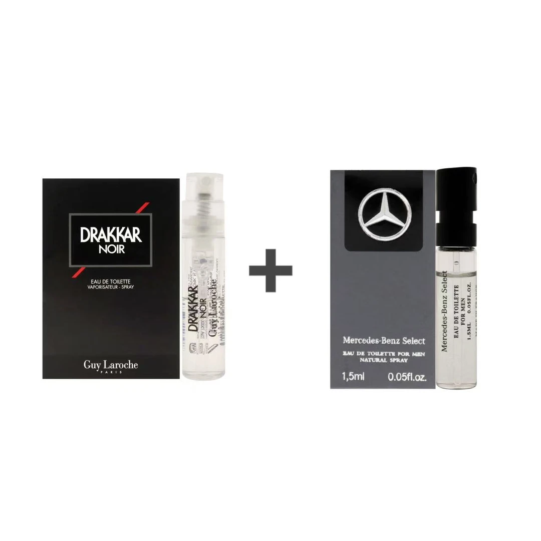 【香水福利品】梅赛德斯奔驰小样EDT1.5ml +黑色姬龙雪达卡1.2ml