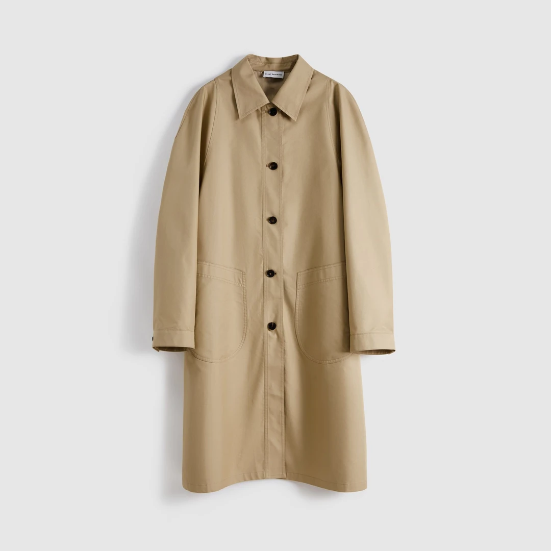 SHORTSENTENCE设计师品牌宽松大口袋长风衣25春夏欧若风穿搭