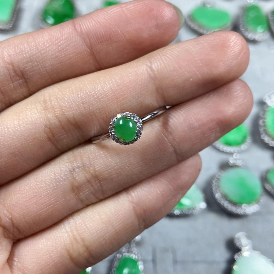 未镶嵌戒指翡翠蛋面