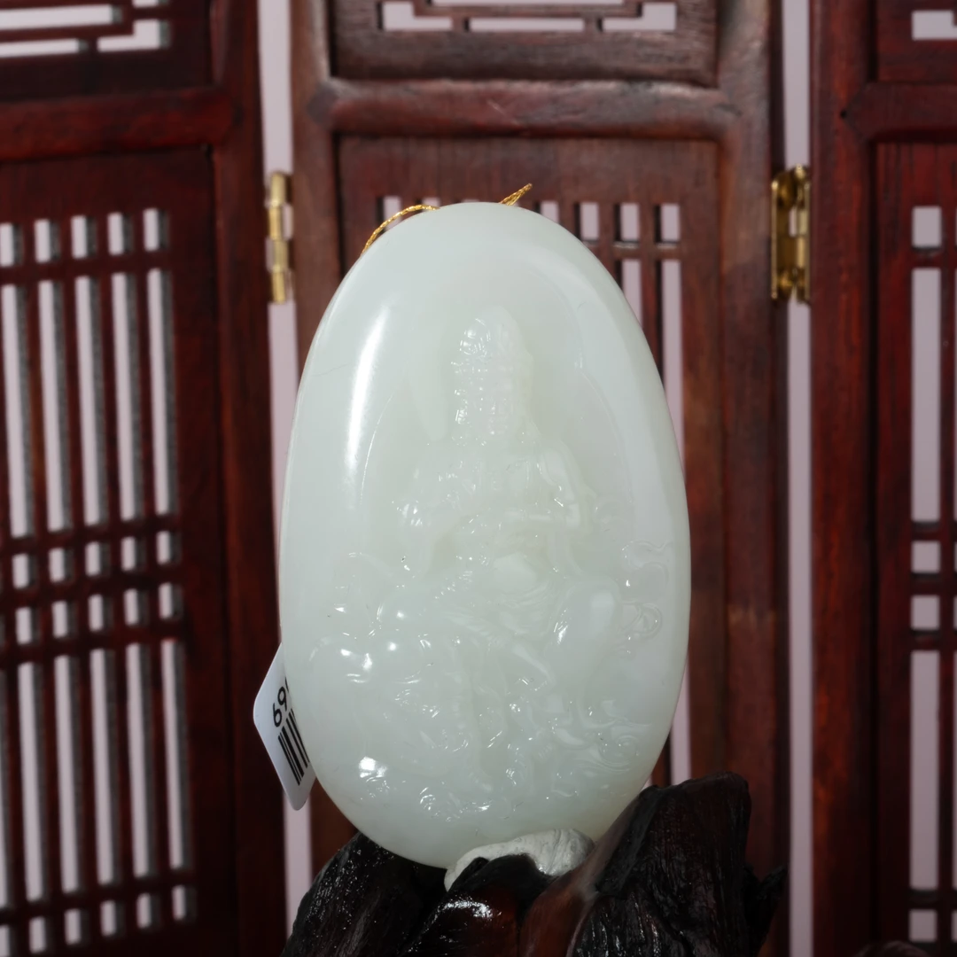 lot48 和田玉挂件 十竹斋拍卖/1690312 55.72g