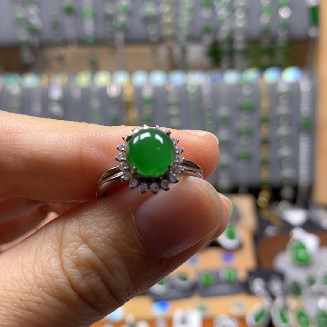 颈饰银S925镶嵌翡翠170号