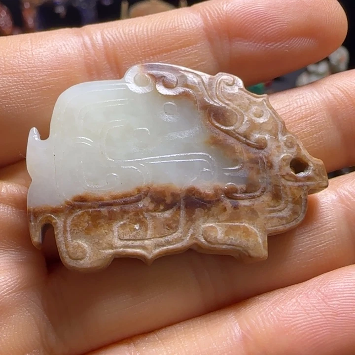 和田玉未镶嵌挂件