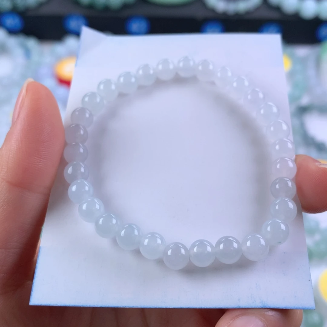 翡翠未镶嵌手链卡6.2