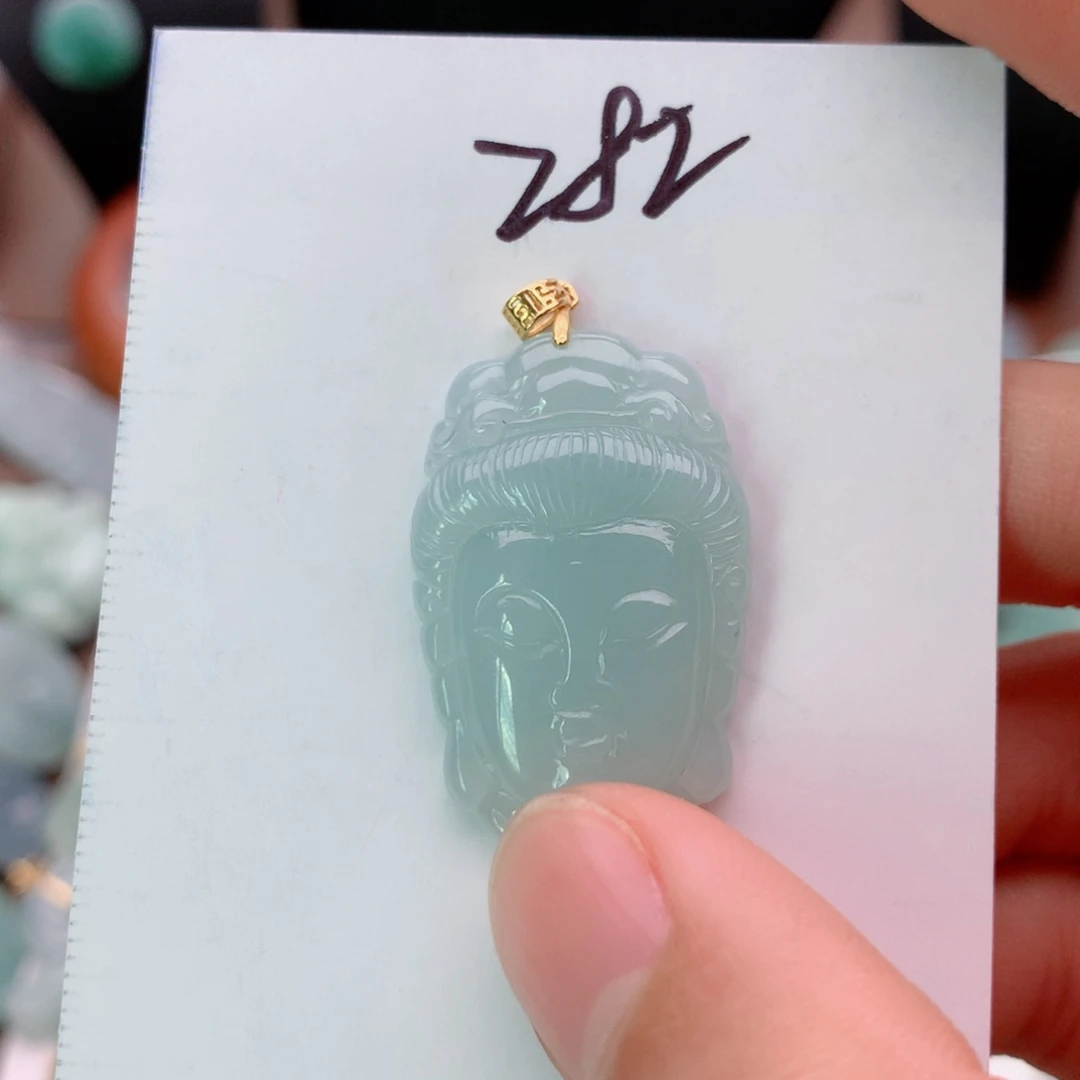 翡翠银S925镀金镶嵌颈饰Y****_吊坠