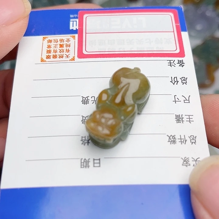 翡翠颈饰未镶嵌貔貅