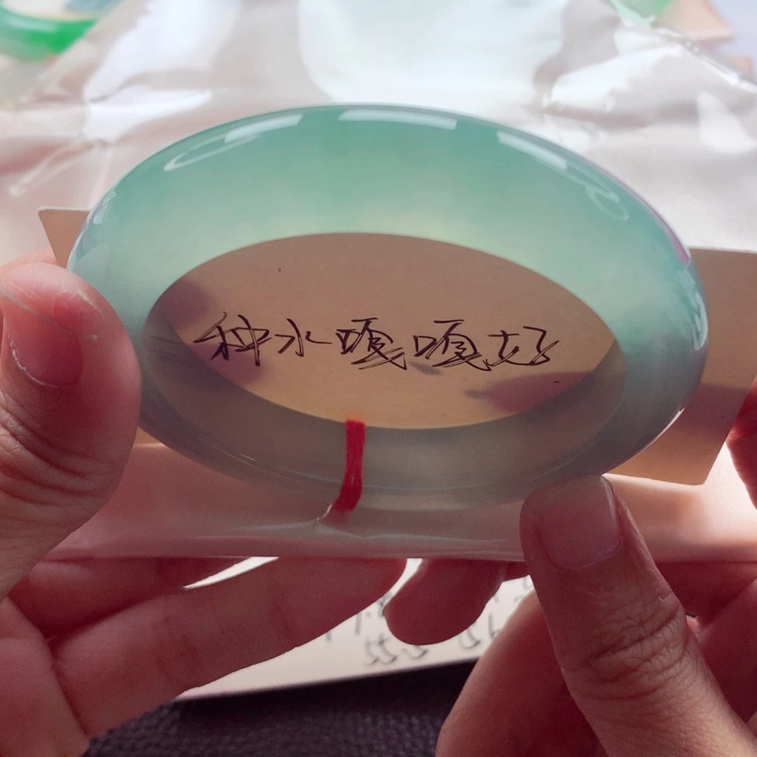 翡翠未镶嵌手镯58.2起光冰绿大圈毕业强推性价比A