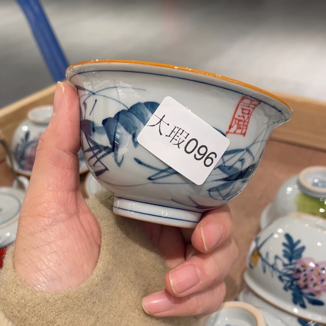 有瑕釉下彩纯手绘