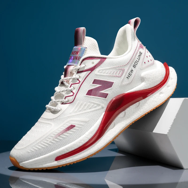 NEW BOLUNE/新百伦新款男鞋轻便透气运动鞋男软底情侣款跑步鞋