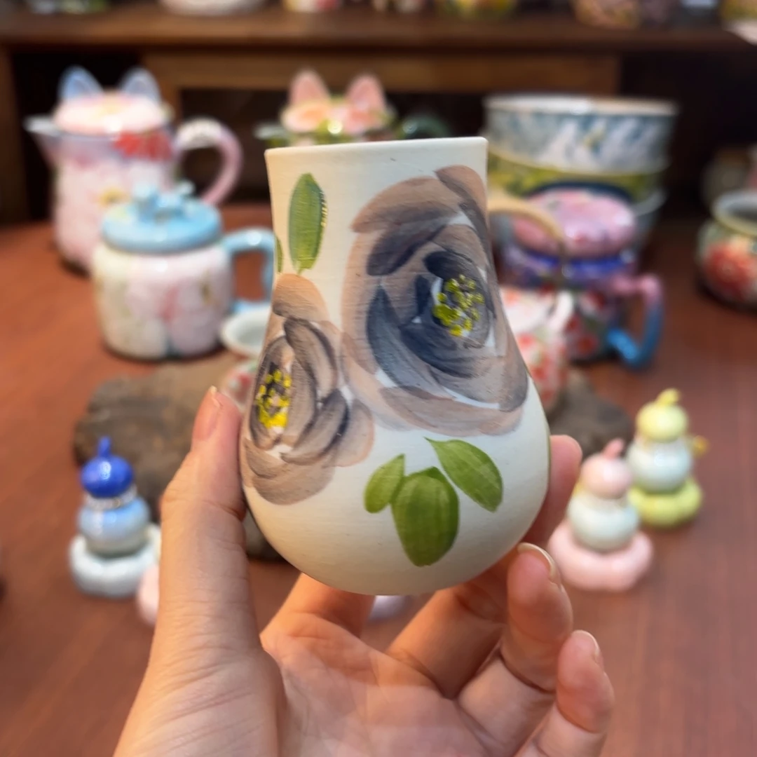 景德镇手绘高温釉下彩陶瓷茶具