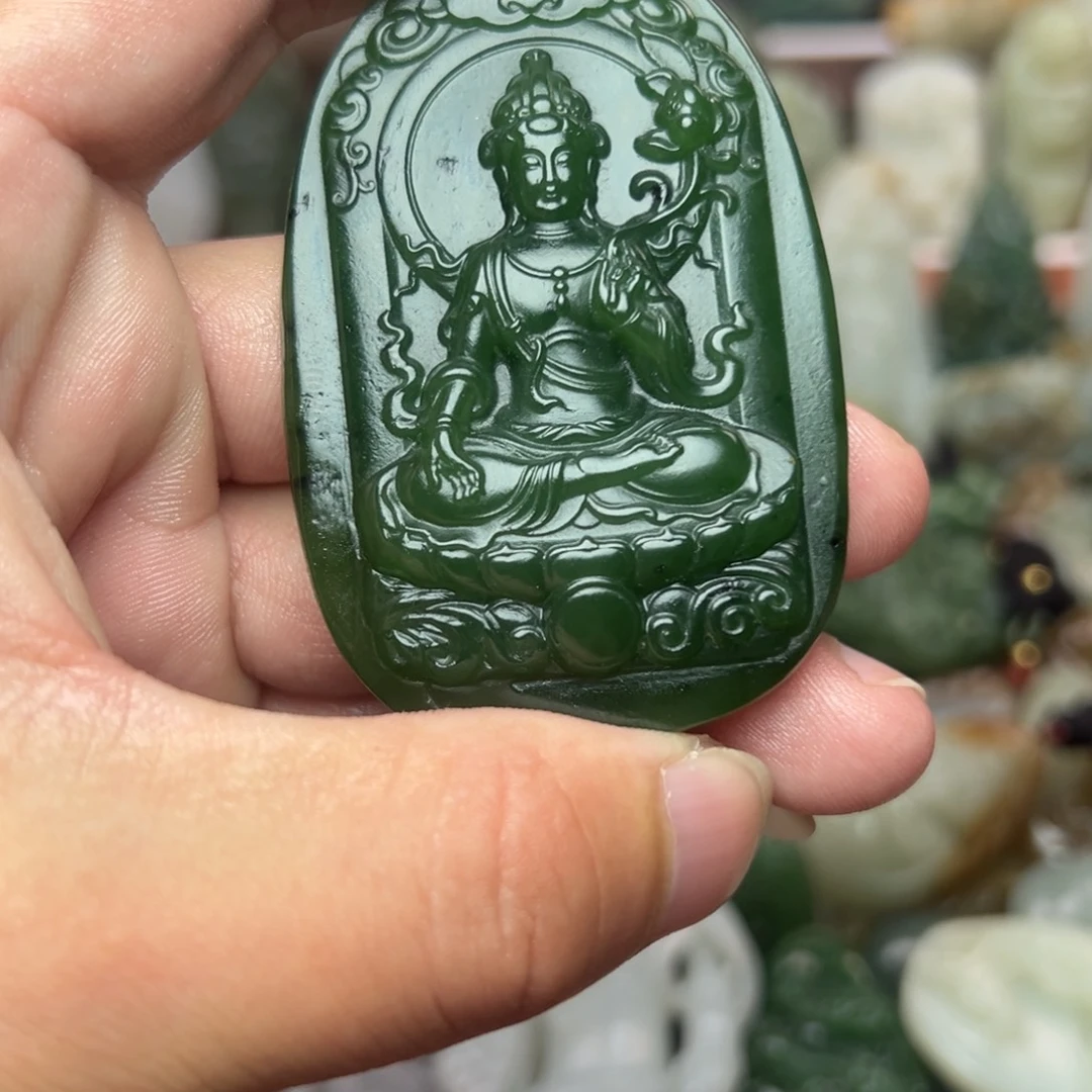 和田玉未镶嵌挂件