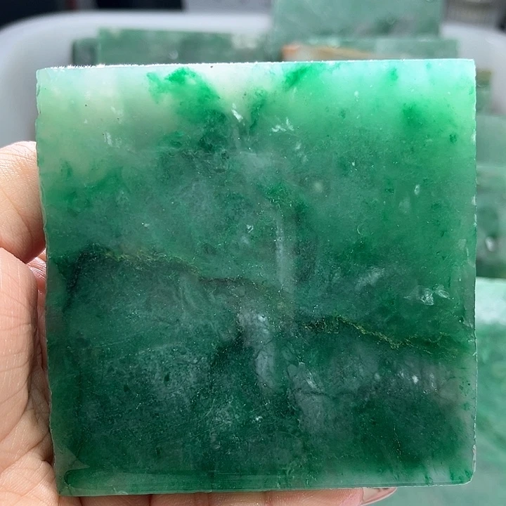 定制石英质玉定制天然非洲翠手镯