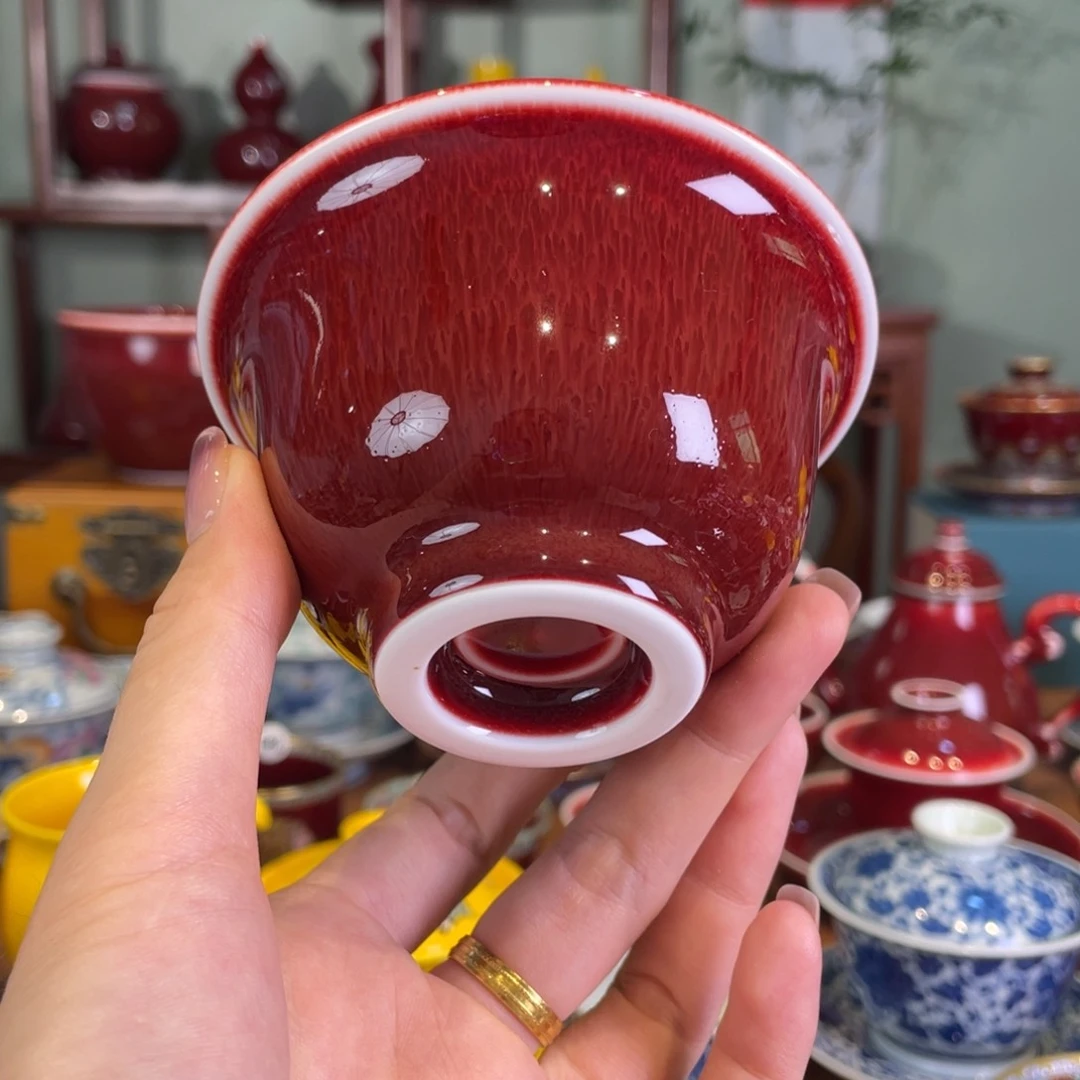 清欢雅玩原矿郎红福利压手杯