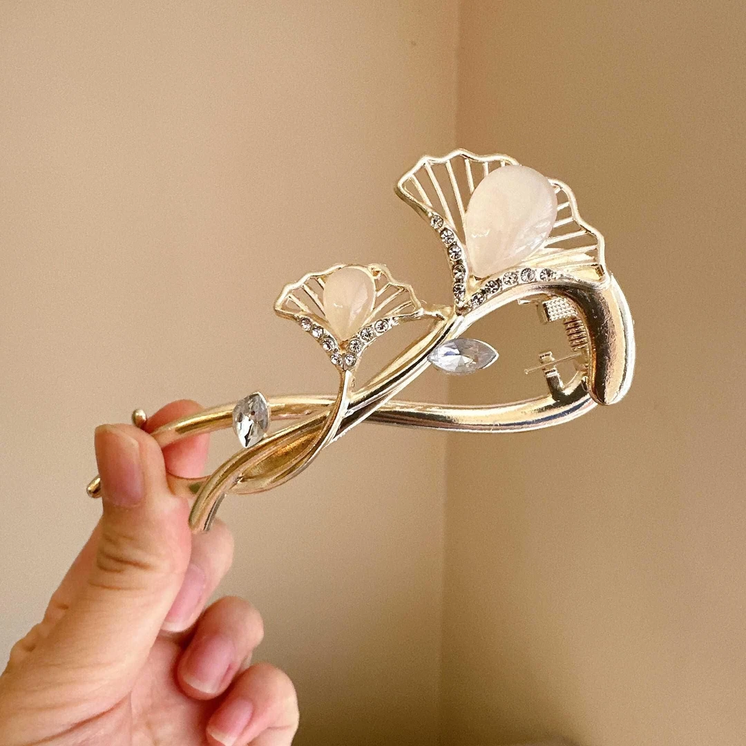 发量少的一字夹扭扭夹发夹高级感适合2025新款盘发后脑勺小号女